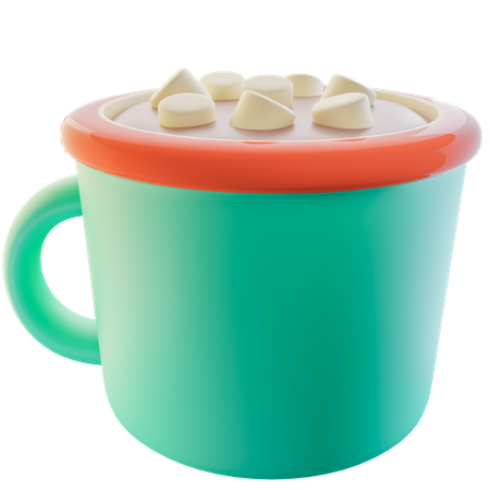 Hot Chocolate Marshmallows  3D Icon