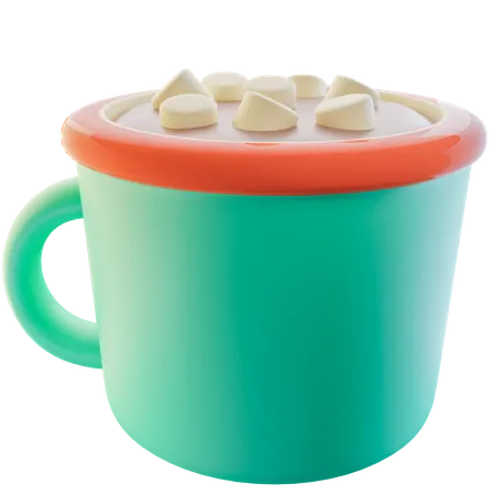 Hot Chocolate Marshmallows  3D Icon