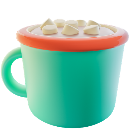 Hot Chocolate Marshmallows 3D Icon