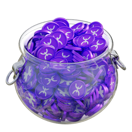 Hot Clear Glass Pot  3D Icon
