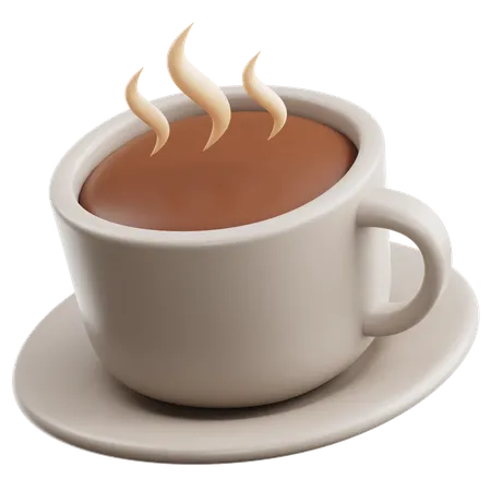 Hot Coffee Cup  3D Icon