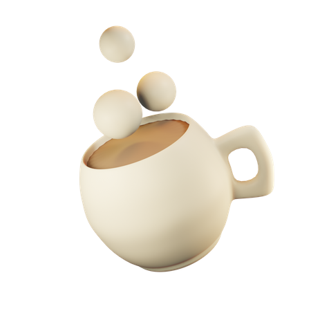 Hot Coffee Cup  3D Icon