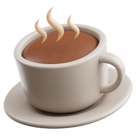 Hot Coffee Cup  3D Icon