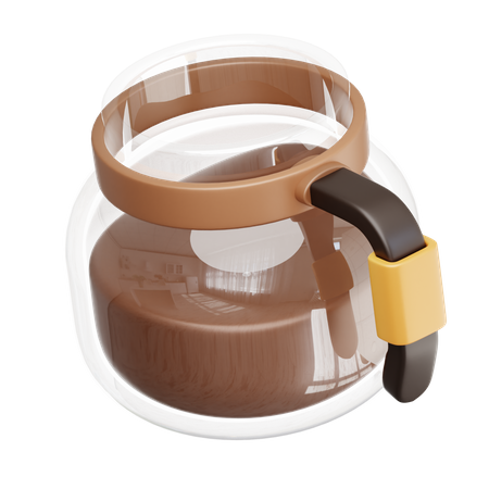 Hot Coffee Pot  3D Icon