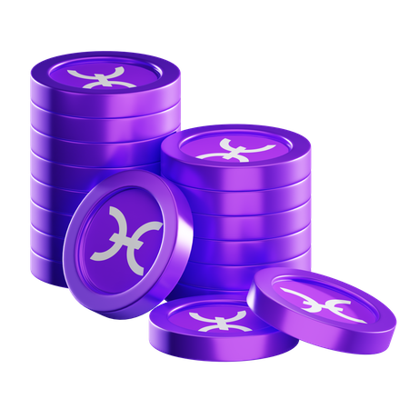 Hot Coin Stacks  3D Icon