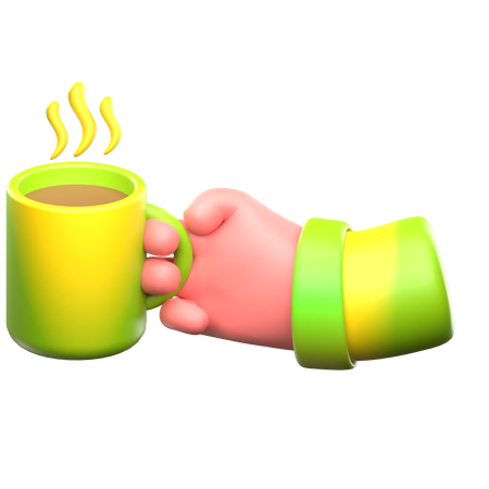 Hot Cup 3D Icon