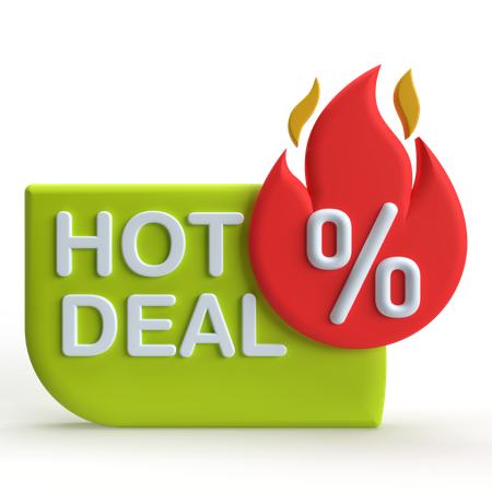 Hot Deal  3D Icon