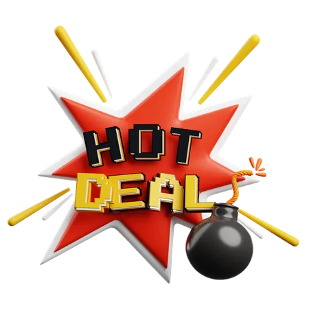 Hot Deal  3D Icon