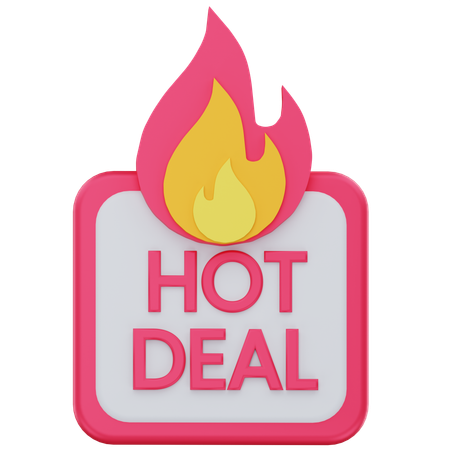 Hot deal  3D Icon