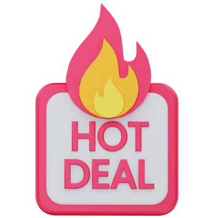 Hot deal  3D Icon