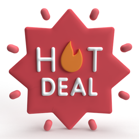 Hot Deal  3D Icon