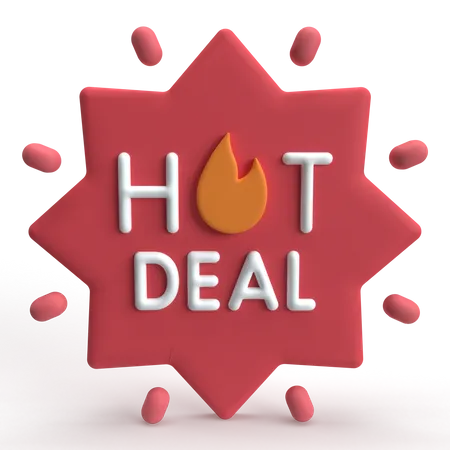 Hot Deal  3D Icon