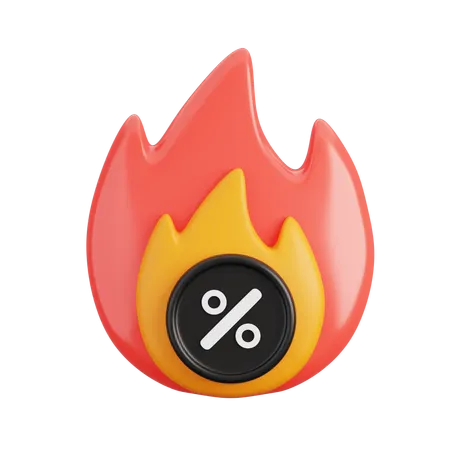 Hot Deal  3D Icon