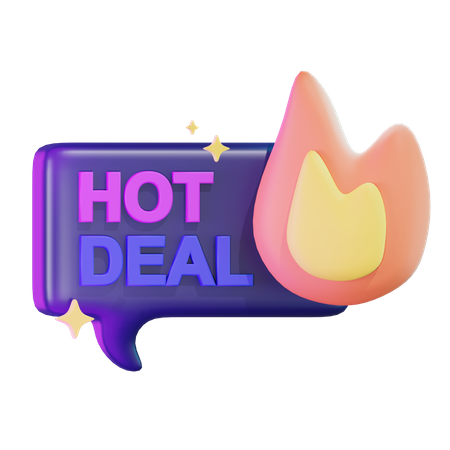 Hot Deal  3D Icon