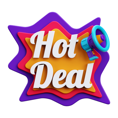 Hot Deal  3D Icon