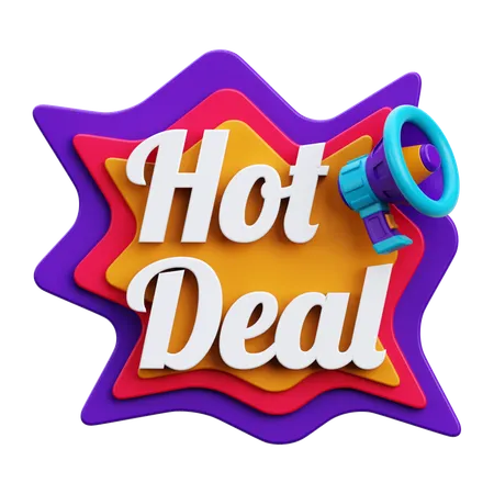 Hot Deal  3D Icon