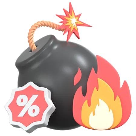 Hot Deal  3D Icon