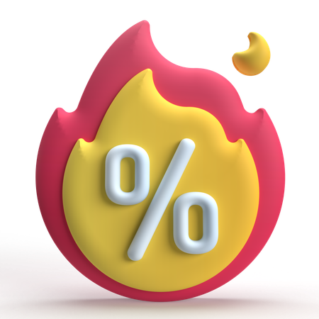 Hot Deal  3D Icon