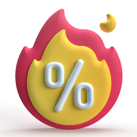 Hot Deal  3D Icon