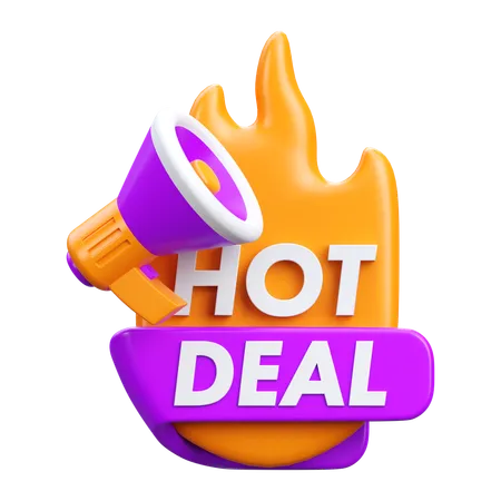 Hot Deal  3D Icon