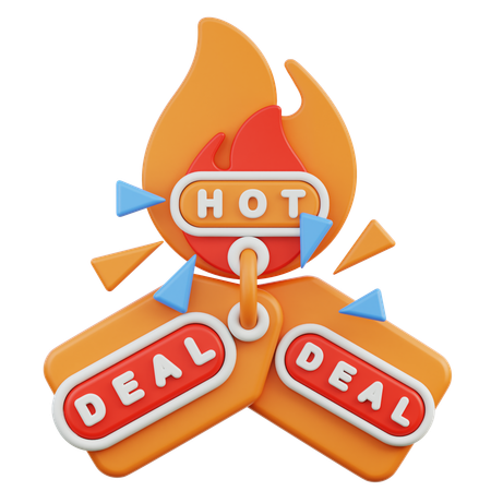 Hot Deal  3D Icon