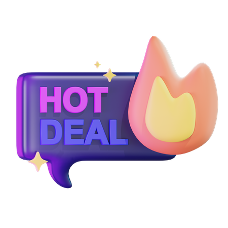 Hot Deal  3D Icon