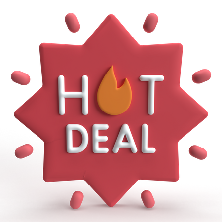 Hot Deal  3D Icon