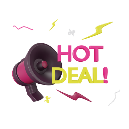 Hot Deal 3D Illustration