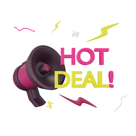Hot Deal  3D Illustration