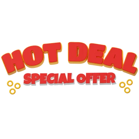 Offre spéciale hot deal  3D Icon
