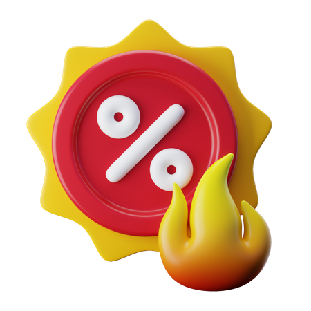 Hot Deals  3D Icon