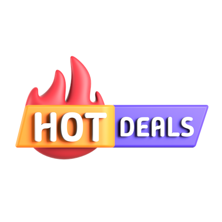 Hot Deals  3D Icon