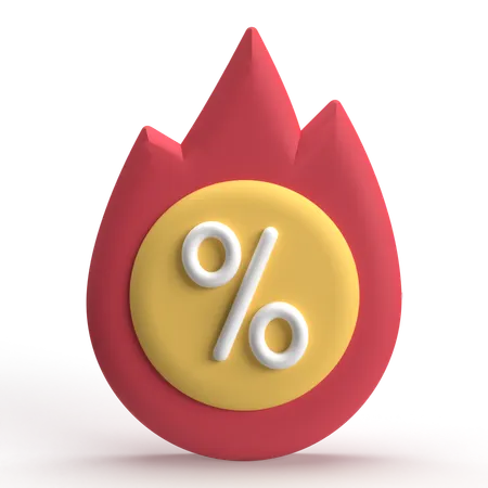 Hot Discount  3D Icon