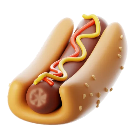 Hot-dog  3D Icon