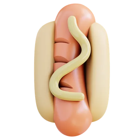 3 D Illustration Hot Dog 3D Icon