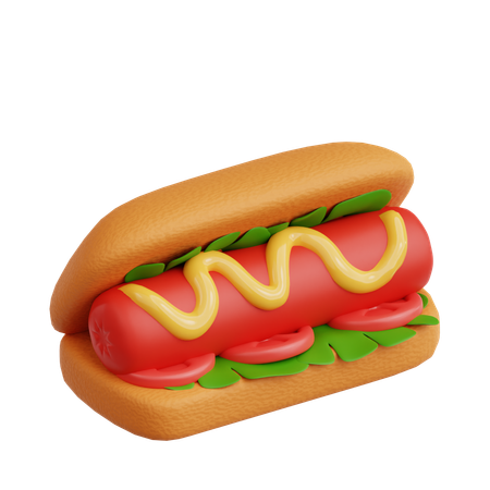 Hot-dog  3D Icon