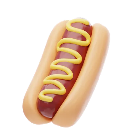 Hot Dog  3D Icon