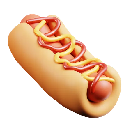 Hot-dog  3D Icon