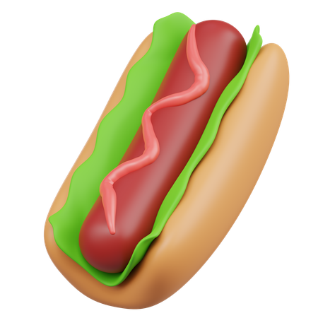 Hot-dog  3D Icon