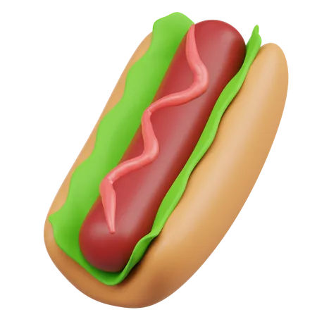 Hot-dog  3D Icon