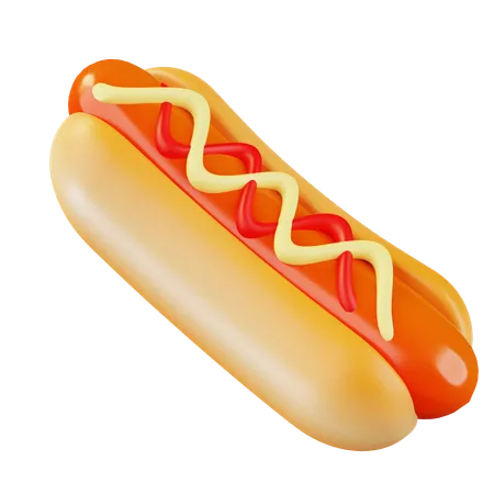 Hot-dog  3D Icon