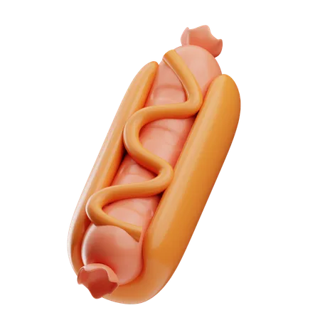 Hot-dog  3D Icon