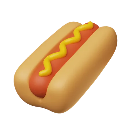 Hot-dog  3D Icon