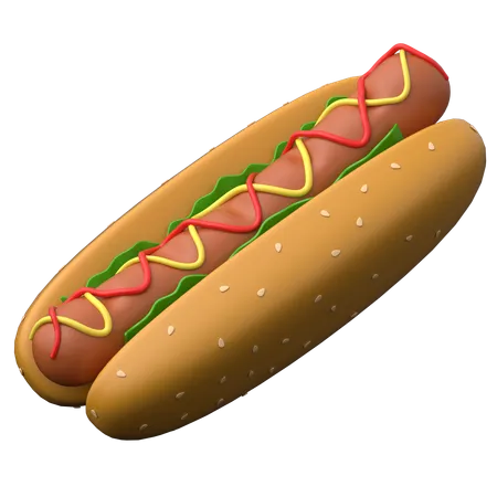 Hot-dog  3D Icon