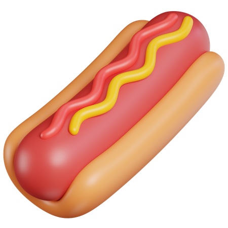 Hot Dog  3D Icon