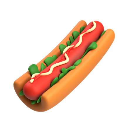 Hot Dog  3D Icon