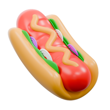 Hot Dog  3D Icon