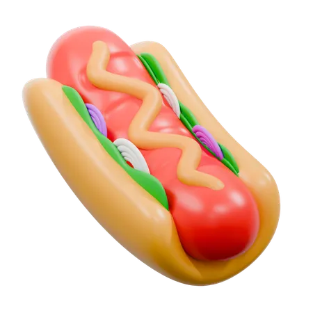 Hot Dog  3D Icon