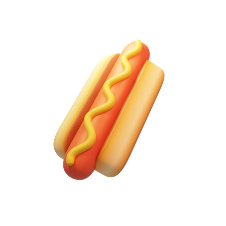 Hot Dog  3D Icon