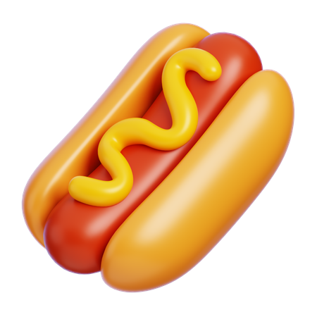 Hot Dog  3D Icon